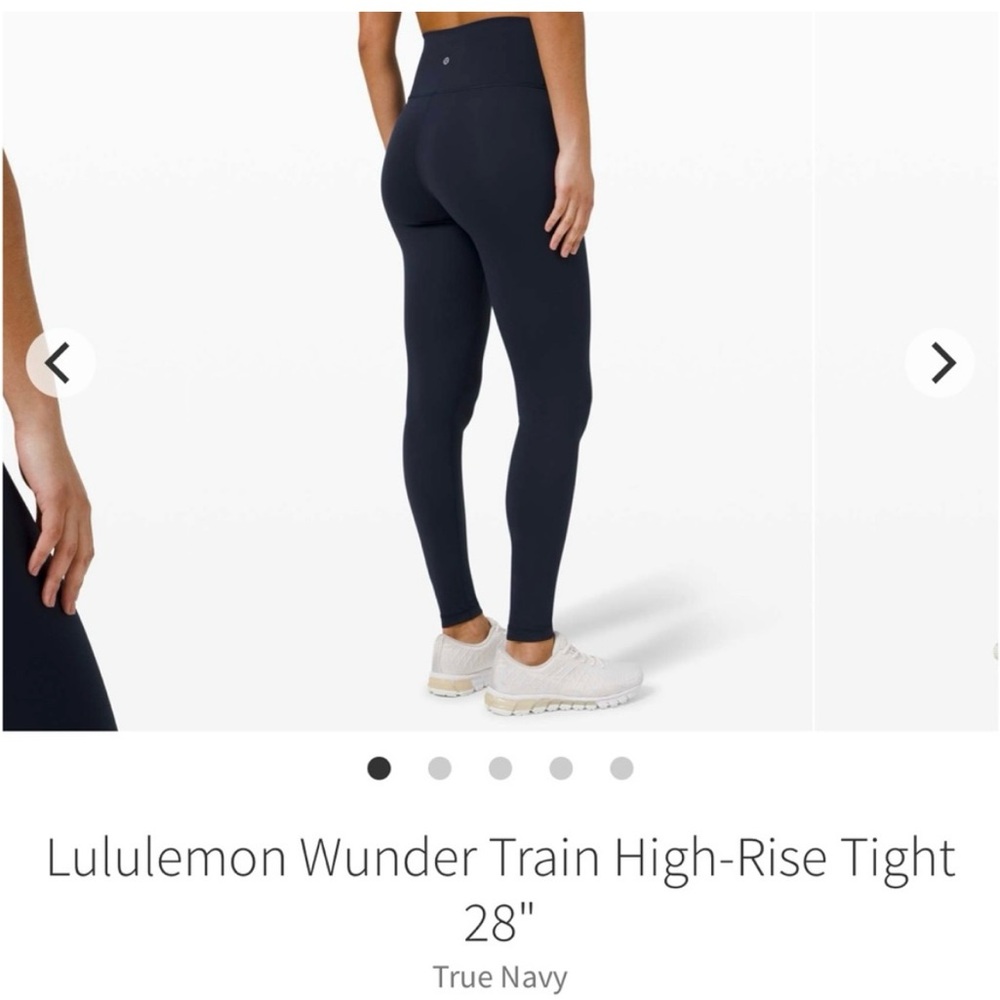 Lululemon Wunder Train High Rise 28 Size 6 in True Navy